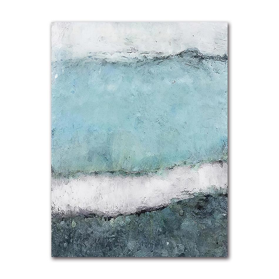Art Modern Cuadro Decor Home Fashion Wall Picture for Living Room Nordic Poster and Print Abstract Blue Black Colour Canvas