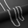55 60cm Wide Stainless Steel Chain Cuban Link Chains Chokers Necklace For Mens Jewelry Silver Plated Solid Metal Fashion Jewelry