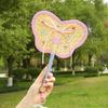 Cartoon Handmade Weaving Fan Bear Butterfly Dog Pumpkin Shell Mango Shape Woven Hand Fan Summer Handheld Cooling Fan Decoration