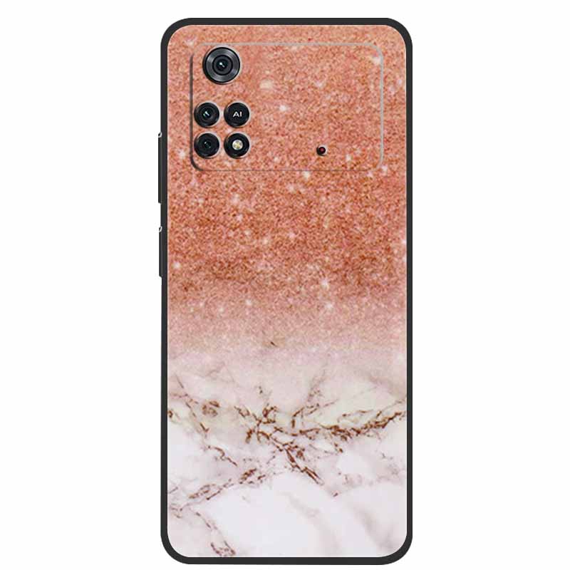 For Poco X4 Pro 5G Case Poco M4 Pro 2022 Marble Silicone TPU Back Cover for Xiaomi Poco M4 Pro 4G Phone Case Poco X4 Pro 5G Capa