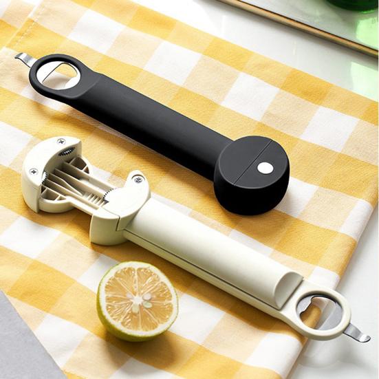 Magnetic Bottle Opener with Non-Slip Grip Stainless Steel Can Jar Lid Remover for Beer Soda Twist Caps Strong Refrigerator Magnet Opener Essential