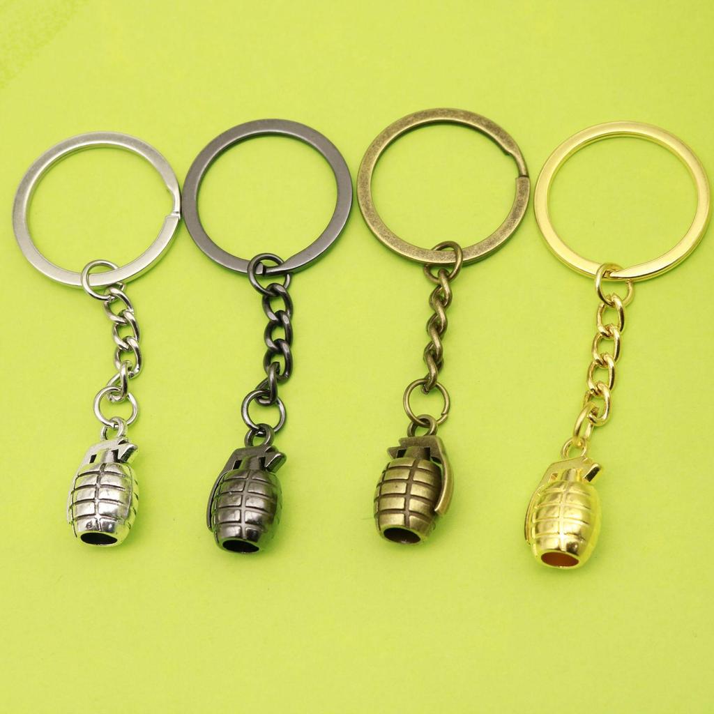 Foreign Trade Hot-Selling Jewelry Grenade Keychain Pendant