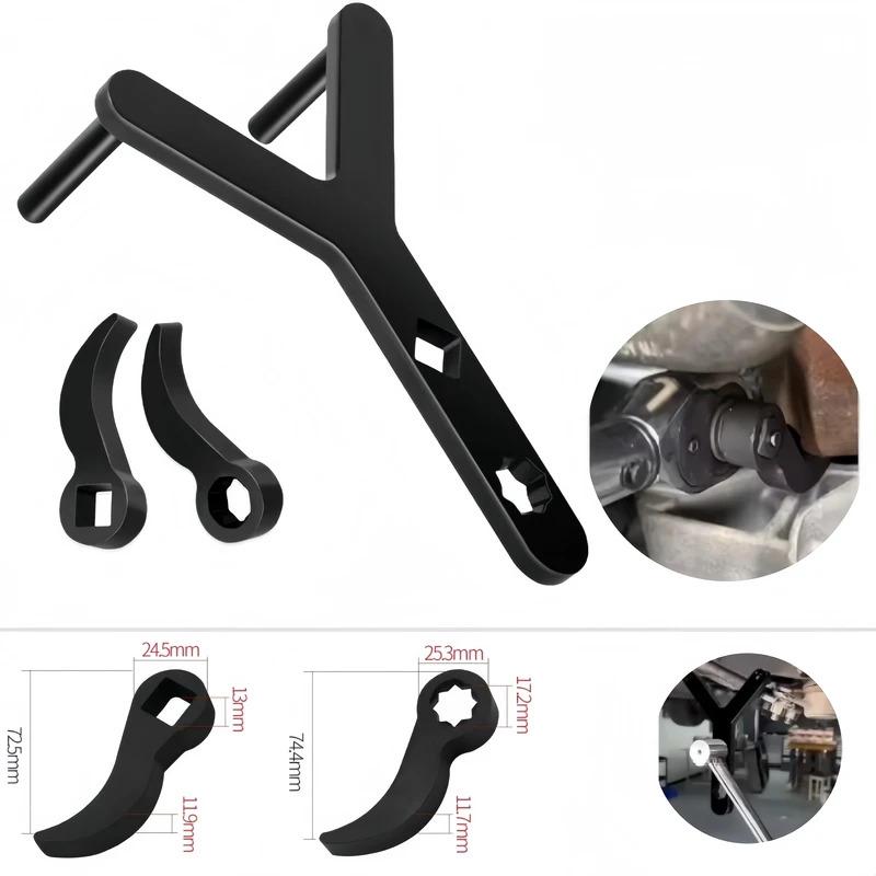 3 Pcs Automotive Lower Control Arm Removal Tool Set Ball Joint Pry Bar Labor Saving for 1/2 Inch Drive Disassembly Wrench