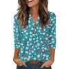 Camisas de Manga 3/4 Heley para Mujer Moda Verano Blusas Ropa para Vacaciones en la Playa