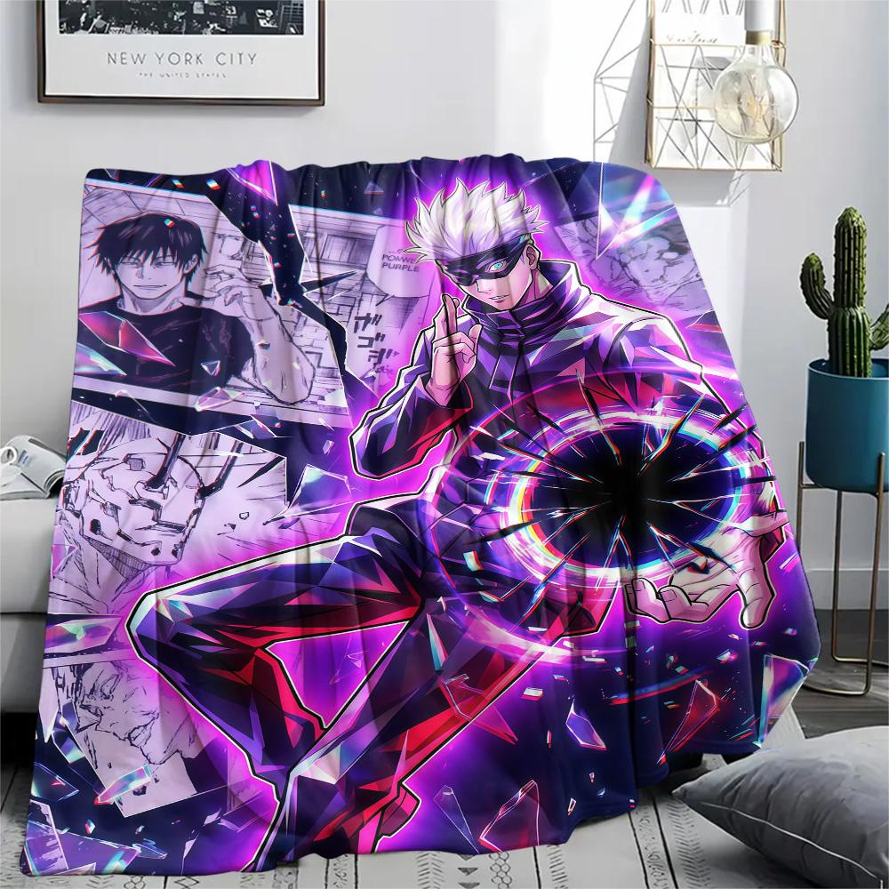 

Jujutsu Kaisen Gojo Satoru Series flannel blanket, suitable for home living room, great gift choice 75x90cm