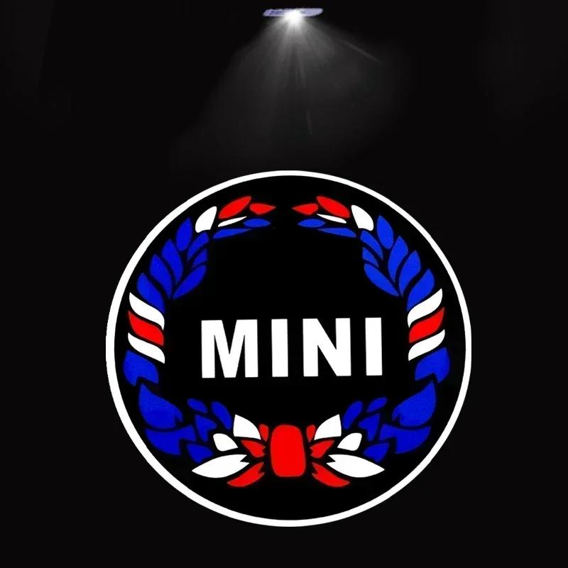 2 Stück Für BMW MINI Cooper One S JCW R56 R55 R53 F55 F56 R57 R60 Auto Tür Willkommensleuchten HD LED Laser Projektorleuchten Zubehör
