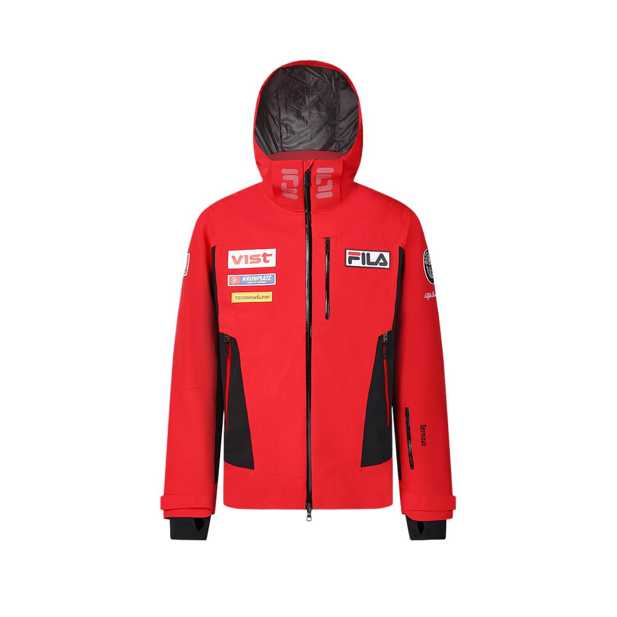 

FILA Waterproof Warm Breathable Comfortable Ski Jacket Men Outerwear Red A11M446930FRD L