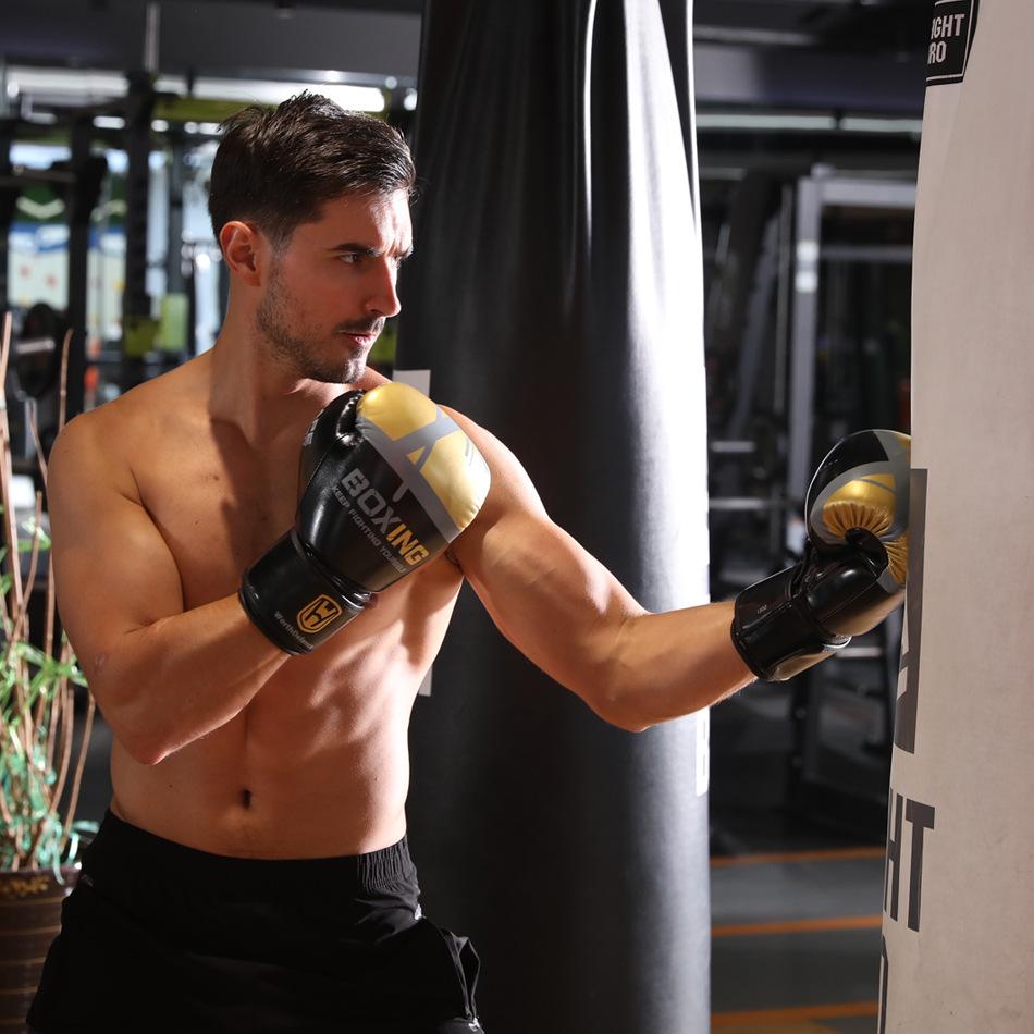 Boxing Training Fighting Gloves for Men PU Leather Kids Breathable Muay Thai Sparring Punching Karate Kickboxing Equipment