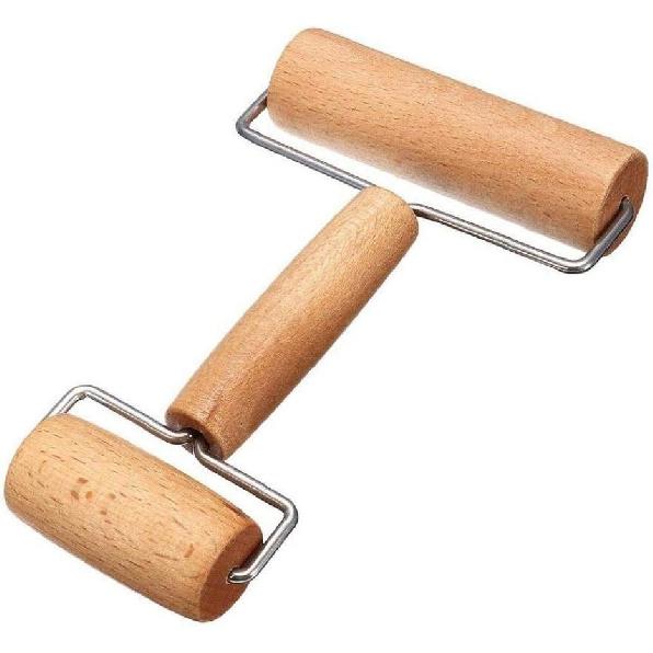 Dough Rolling Pin Wooden Double Sided Roller Bread-shaped Pastry Pie Pizza Baking Gadgets