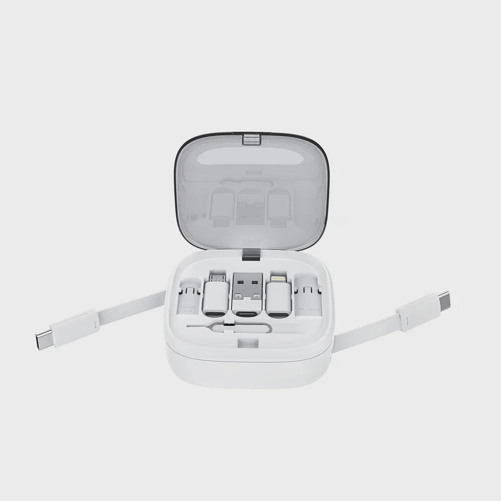 Multi-Functional Retractable 60W Fast Charging Cable Storage Box