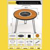 ZISIZ Foldable Fire Pit Tea Table