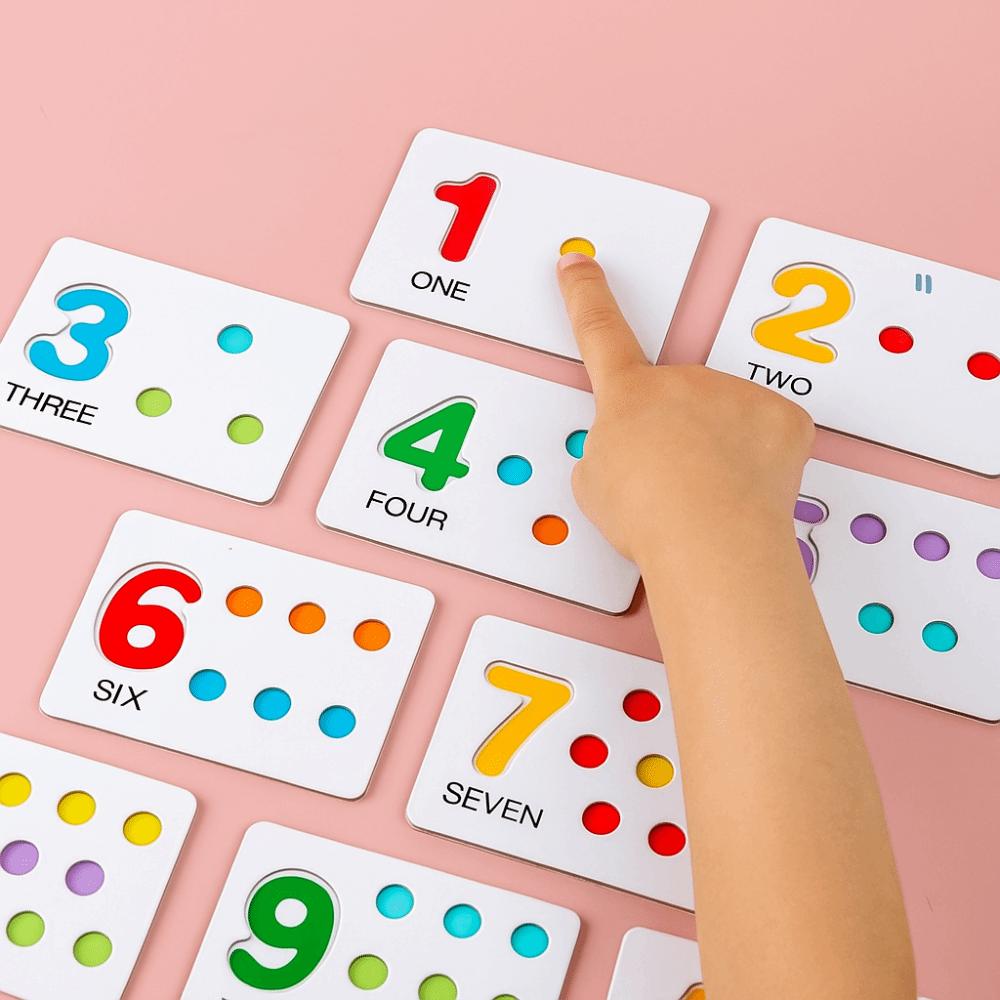 Early Educational Color Matching Beads Game Wooden Color Sorting Matching Toy  Children Gift