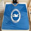 1PC Brighton & Hove Albion Patterned Flannel Blanket Suitable For All Seasons for Home Decor Warmth and Comfort Gifts Holiday Present