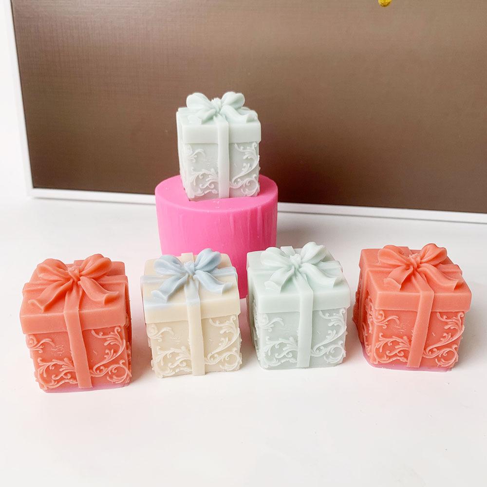 1 Pieza Caja de Regalo Decoración de Velas de Yeso para Aromaterapia Molde de Silicona