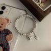 PANJBJ 925 Sterling Silver Double Layer Pearl Bracelet for Women Girl Design Bead Korean Sweet Jewelry Dropshipping