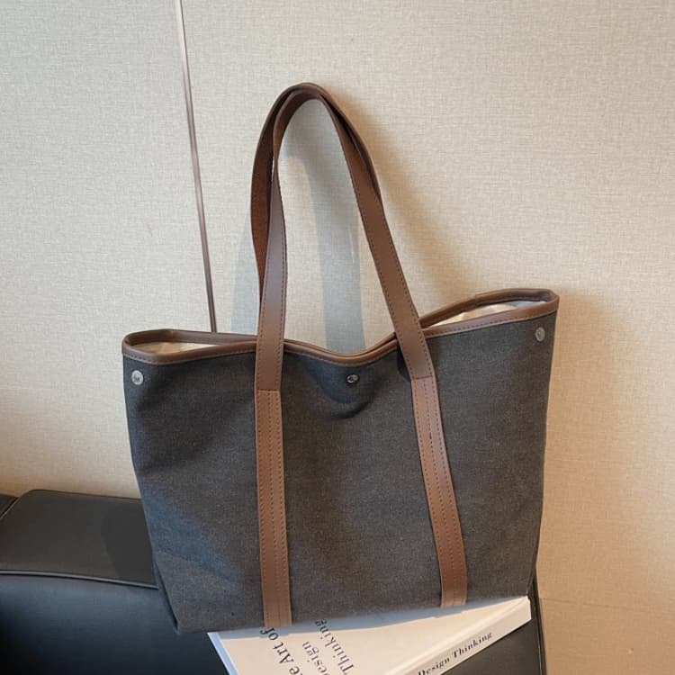 Large capacity canvas tote bag women's shoulder bag