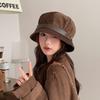 Warm Fisherman Caps Wide Brimmed Warm Basin Hat Casual Corduroy Bucket Hat  Outdoor Travel
