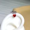 1 Pcs Colorful Star Annular Ear Bone Nail Stainless Steel Cute Love Heart Cross Earrings for Women Body Puncture Accessories