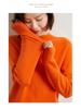 2024 Fall/Winter Women's 100% Wool Semi-High Neck Loose Knitted Sweater