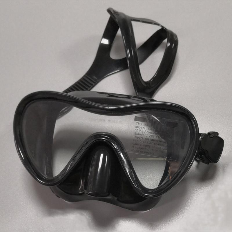 Silicone Swimming Goggles Anti-fog Scratch-resistant Adjustable One-piece Snorkeling Diving Glasses