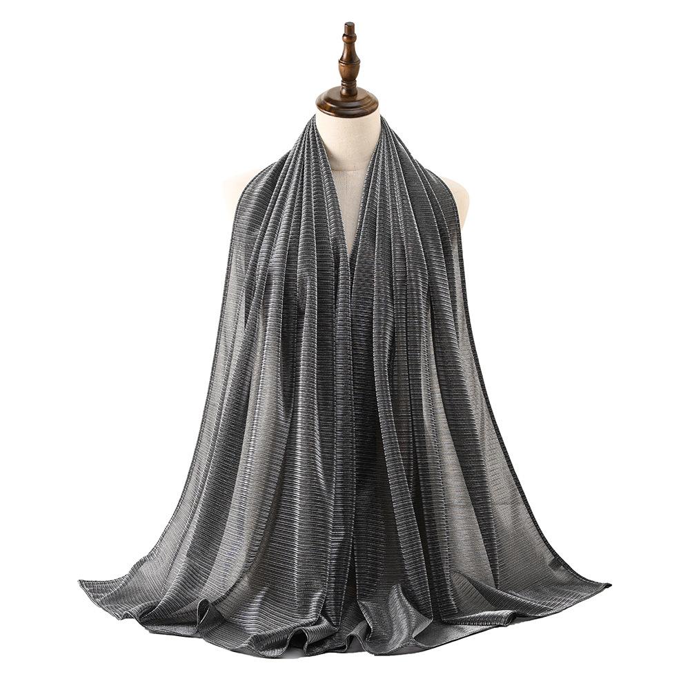 

Платок эластичный золотой провод модный женский платок аксессуары 70*175CM