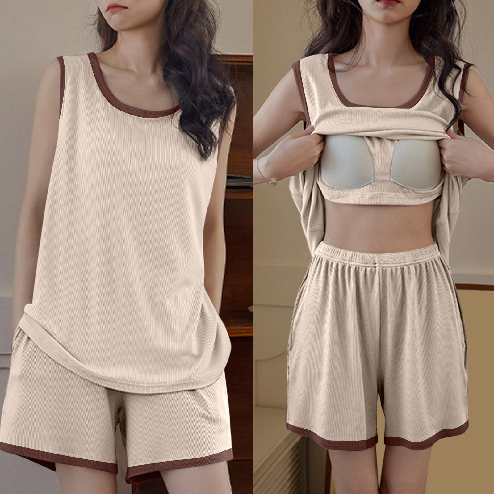 

Женский летний свободный жилет для пляжного отдыха с круглым вырезом и элегантной рубашкой с коротким рукавом и шортами L бежевый