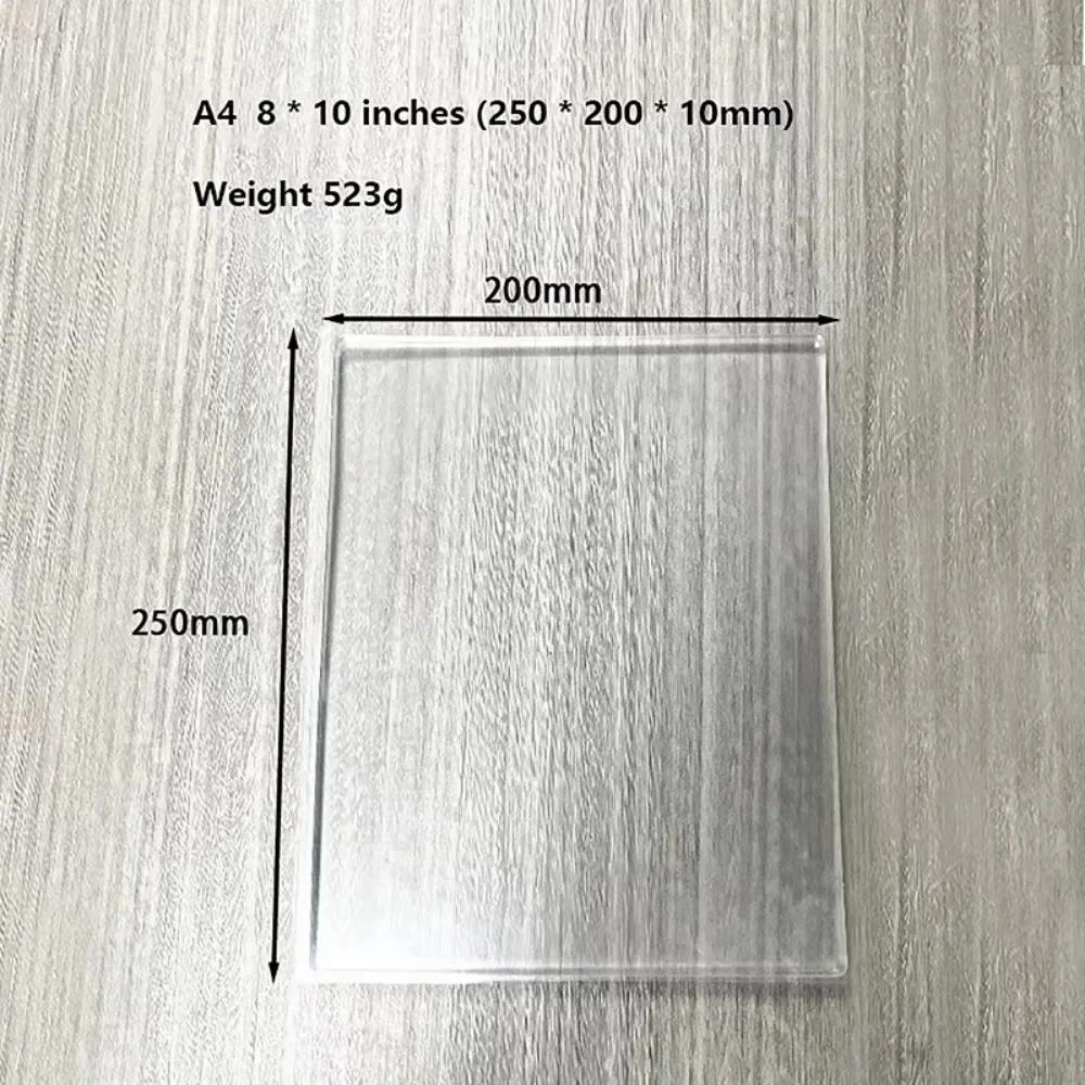 New Transparent Gel Printing Plate Reusable Gel Press Monoprinting Gel Plate Silicone Gel Arts Clear Plate Scrapbooking Arts