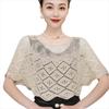 Versatile Vintage Style Crochet Shawl Knitted Hollow Out Shoulder Wrap Fake Collars Hollow Shawls Spring Autumn