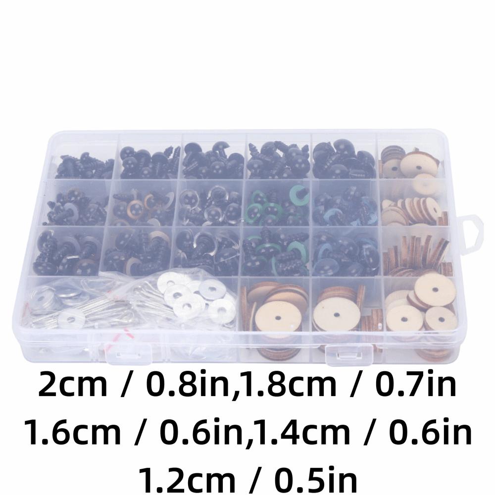 264pcs Assorted Colors Plastic Eyes Colored Safety Eyes DIY Accessories Plush Doll Eyes  Teddy Bear