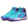 Puma Playmaker Pro Mid Unisex Purple Glimmer Bright Aqua Strong Grey 377902-09