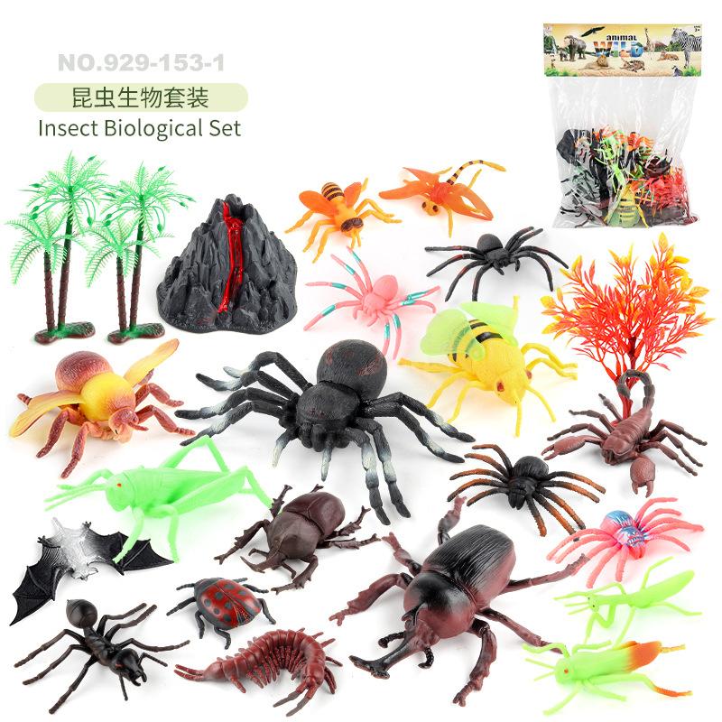 Miniature Assorted Pvc Insect Models Set Including Frogs Ants And Bees For Playtime