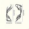 2 Koi Metal Wall Sculptures, Decor, Creative Gifts, Abstract, Hangings, Minimalist Line