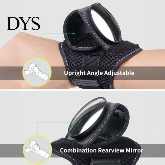 Rear View Mirror Wrist Mount Bicycle Rearview Wristband Lightweight Adjustable Wearable Cycling Safety Mountain Road Bike Accessories