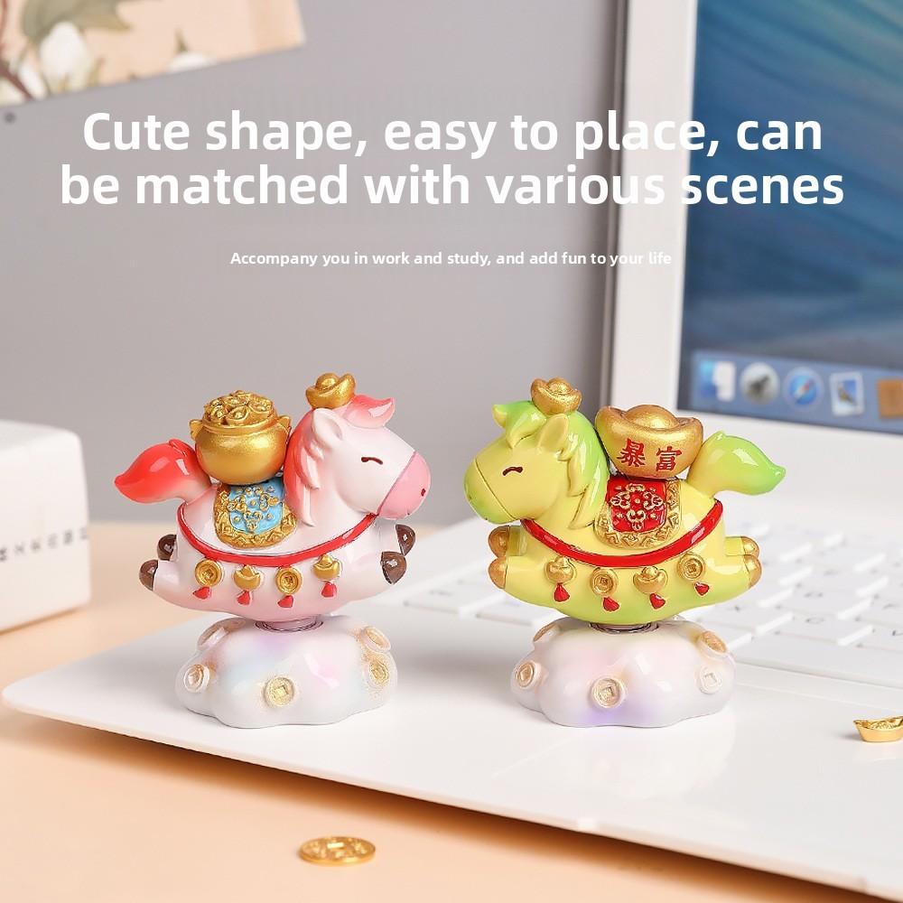 Resin Carved Small Horse Figurine For Office Desk Decor And Giftgiving