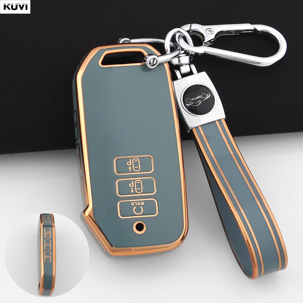 7 Button Tpu Car Key Case Cover For Kia  Sportage  Niro Hybrid  Sorento Mq4  Ev6 Gt-Line K8 V6 Holder Keyhchain