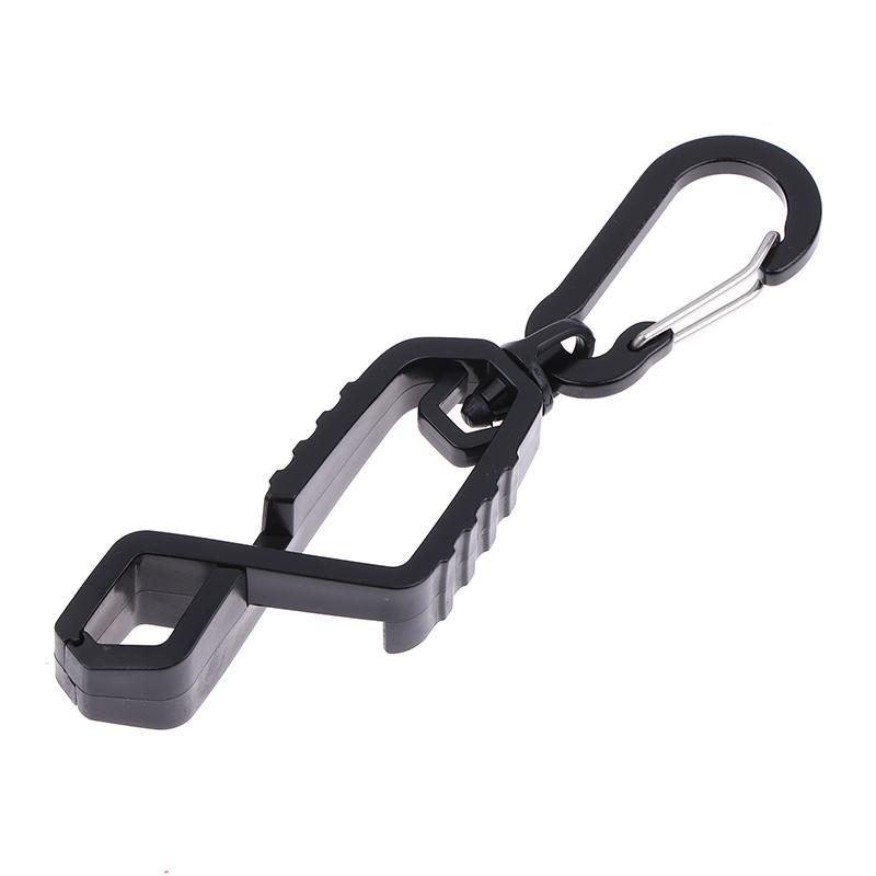 

(YOUU06) Multifunctional Buckle Safety Work Plastic Gloves Holder Portable Anti-drop Glove Belt Clamp For Worker Construction чёрный