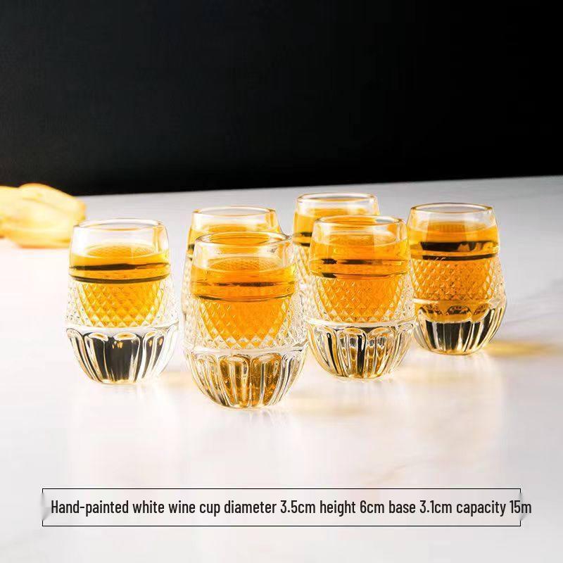 Набор хрустальных стопок на ножке Flavinmci