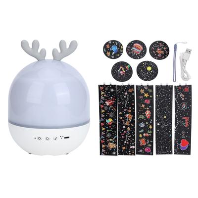 360 Degree Rotating Projection Lamp USB Powered Night Light for Home Bedroom Decoration