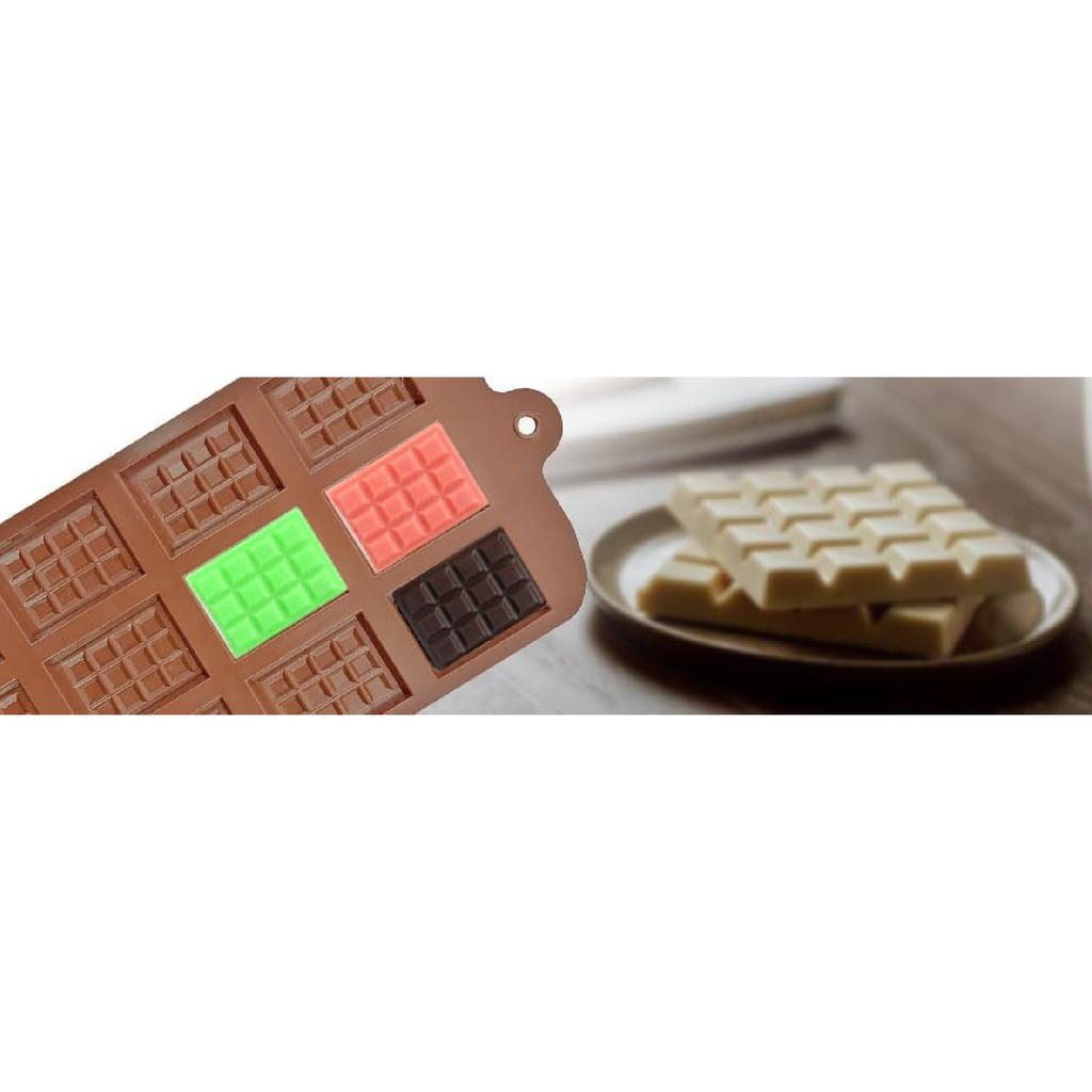 Silicone Break-Apart Chocolate, Food Grade Non-Stick Protein and Energy Bar Mold (Chocolate Bar Mold Set of 4)