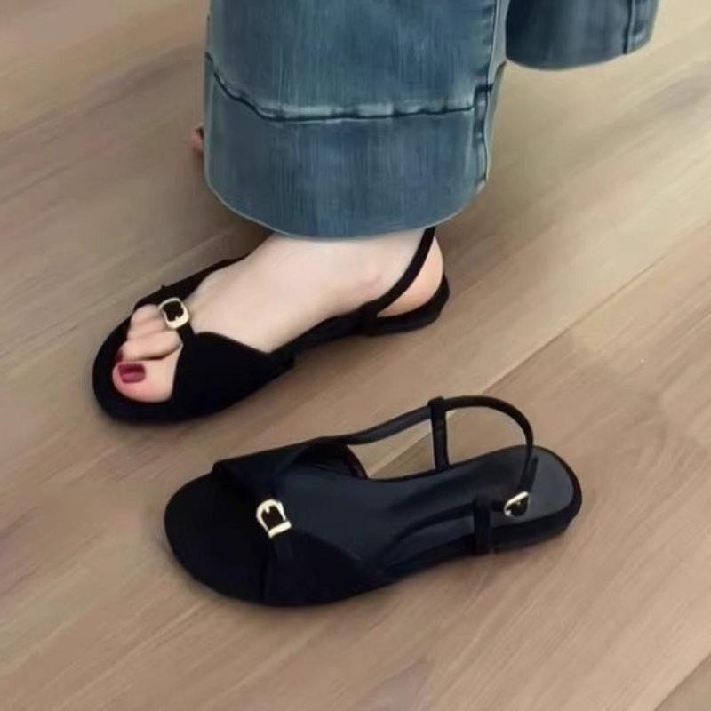 Fashion Flats Women's Sandals Casual Cozy Shoes Fashion Dress Summer Slippers 2025 Woman Beach Slides Walking New Sandalias De Mujer