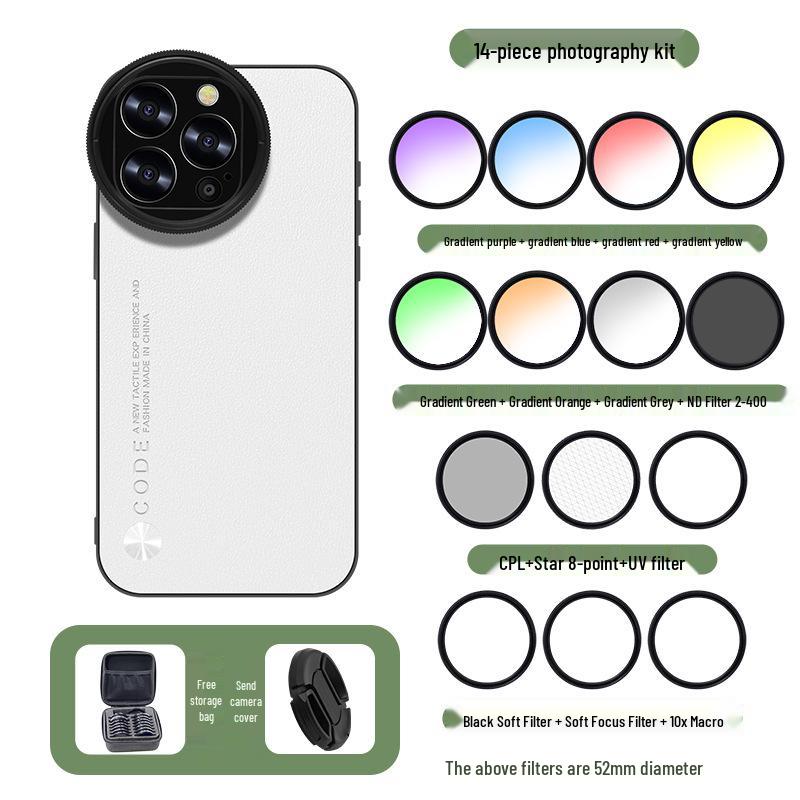 Apple iPhone 13 Pro Lens Filter Case - 52mm CPL Lens Set