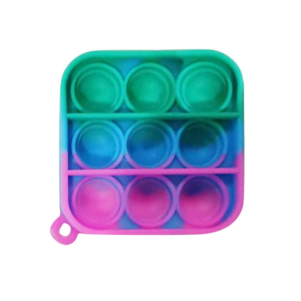 Push Bubble Sensory Spielzeug für Kinder und Erwachsene, Schlüsselanhänger, Lernspielzeug