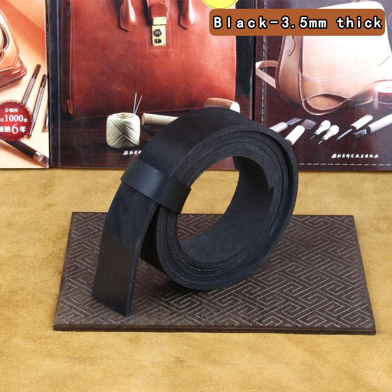 Pure cowhide original color vegetable tanned leather belt strip semi-finished headless pants belt for women and men handmade DIY