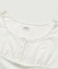Deobanes Cotton Eyelet Button Top_White