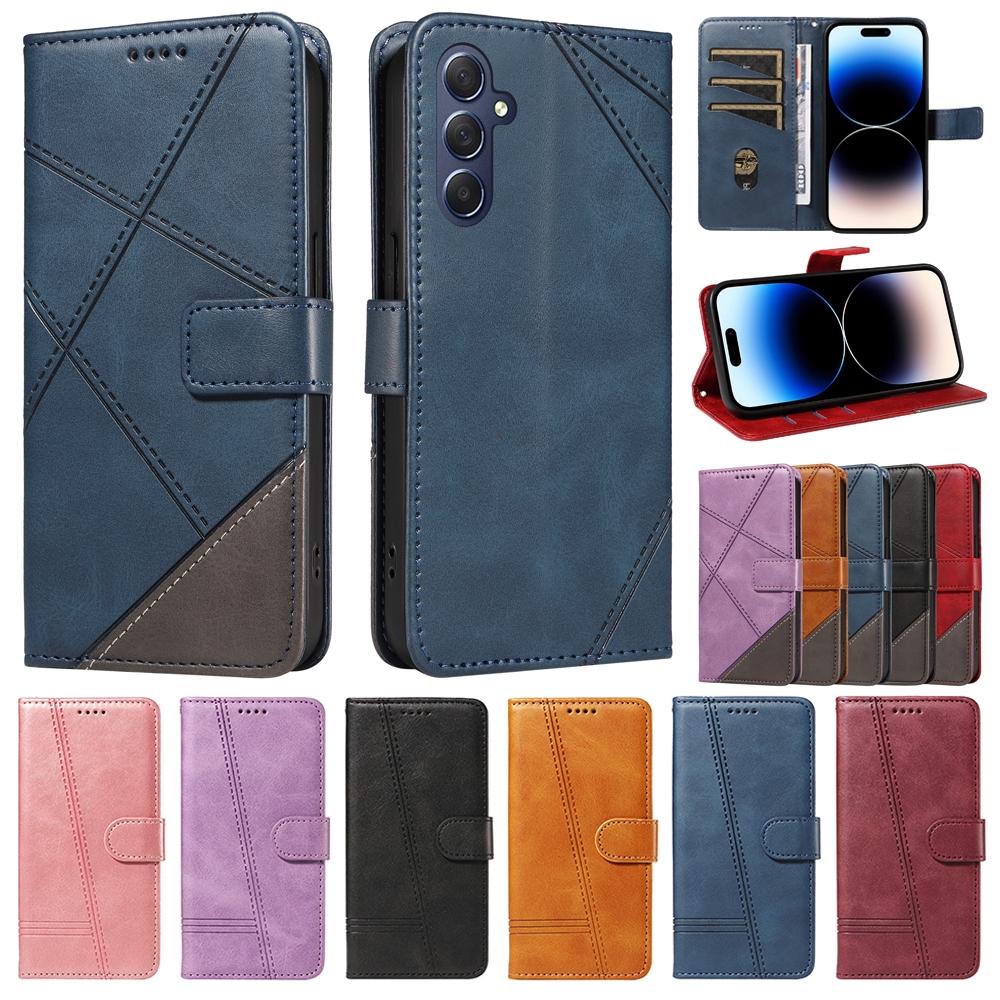 Card Slot Leather Flip Wallet Case For Samsung Galaxy Xcover7 A05 A13 A14 A15 A23 A24 A25 A33 A34 A35 A53 A54 A55 A73 M15 M55