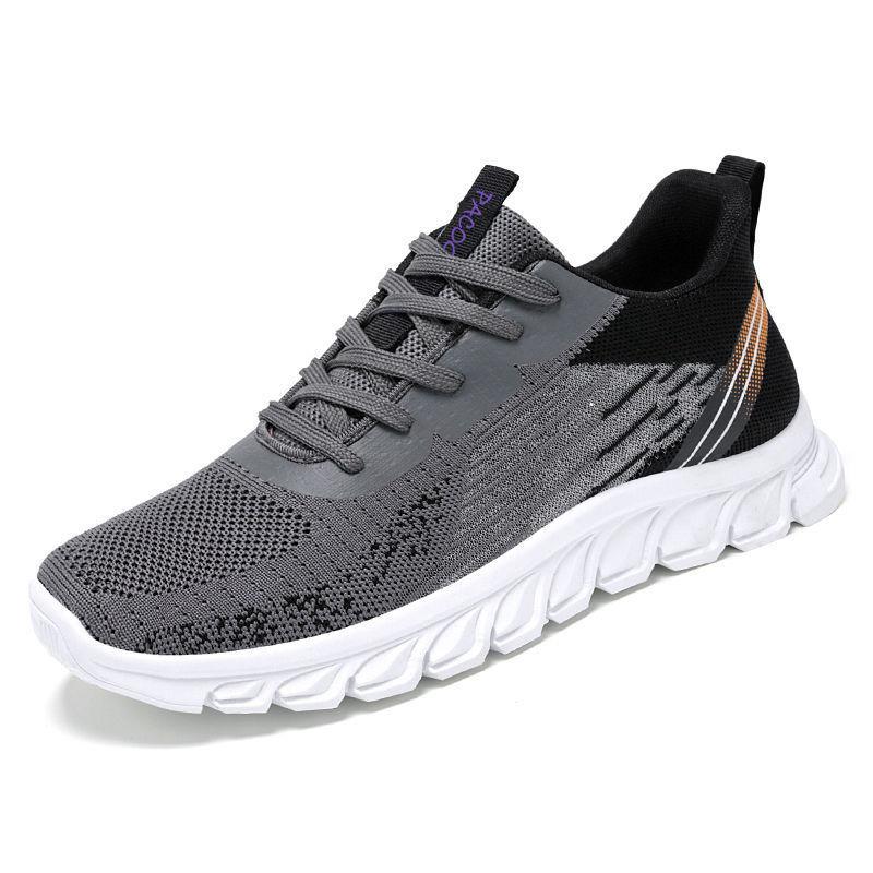 Shoes men's autumn new foreign trade men's shoes student lace-up running shoes fashion trendy shoes breathable casual sports shoes men
