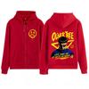 Oliver Tree Life Goes on Album  Print Zipper Hoodie Men Women Hip-Hop Sweatshirt Long Sleeves Casual Oversized Zip Up Jacket