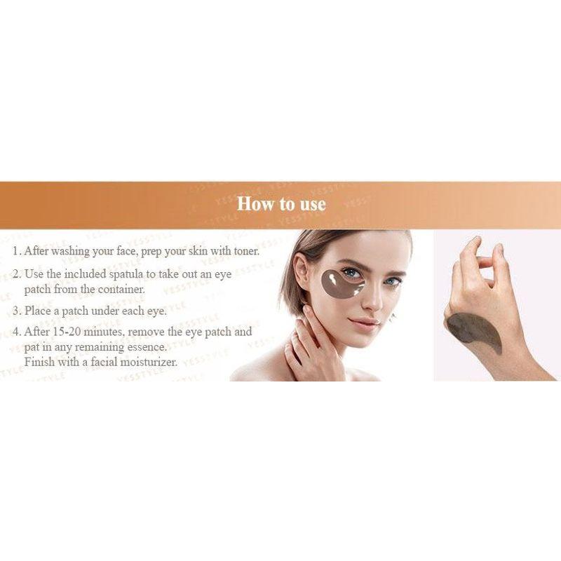 Petitfee Black Pearl & Gold Eye Patch 60pcs