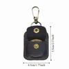 PU Coin Holder Key Ring Portable Mini Wallet Lightweight Leather Ring Jewelry Pouch  Storage
