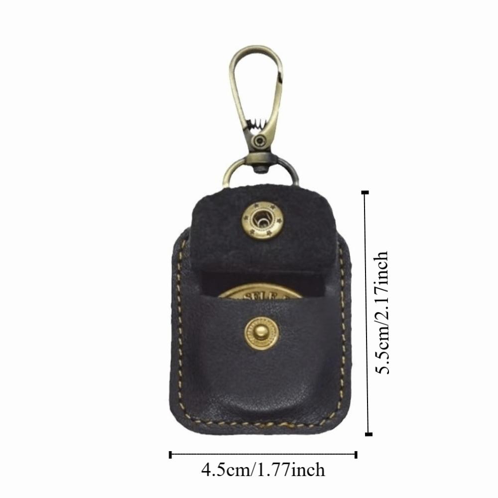 PU Coin Holder Key Ring Portable Mini Wallet Lightweight Leather Ring Jewelry Pouch Storage